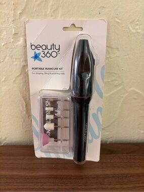 Beauty 360 Portable Electric Manicure Kit 5 Interchangeable Heads New